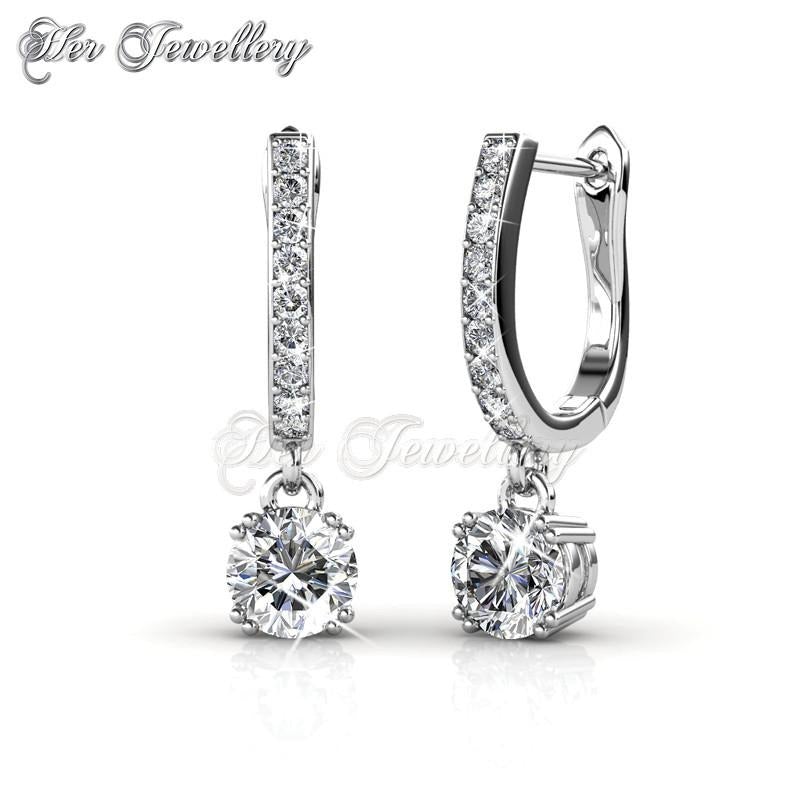 Swarovski Crystals Enchanted Hoop Earrings - Her Jewellery