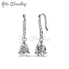 Swarovski Crystals Dew Drop Earrings - Her Jewellery