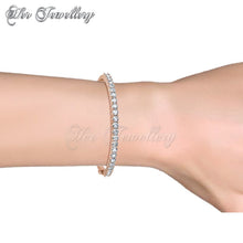 Swarovski Crystals Circle Tennis Bangle - Her Jewellery