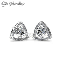 Swarovski Crystals Tri-Styled Earrings - Her Jewellery