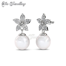 Swarovski Crystals Bloom Pearl Set - Her Jewellery