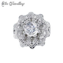 Swarovski Crystals Mudan Brooch - Her Jewellery