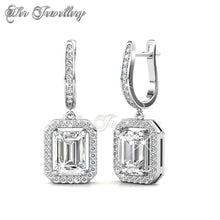 Swarovski Crystals Regal Hoop Earrings‏ - Her Jewellery