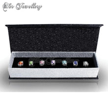 Swarovski Crystals 7 Days Earrings Set - 2 Sets - Her Jewellery