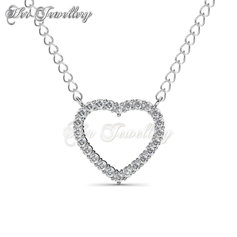 Swarovski Crystals Just Sweet Love Pendant - Her Jewellery