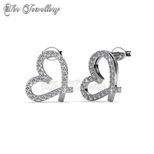 Swarovski Crystals Just Love Earrings - Her Jewellery