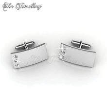 Swarovski Crystals Cufflinks (Mr Matt 3) - Her Jewellery