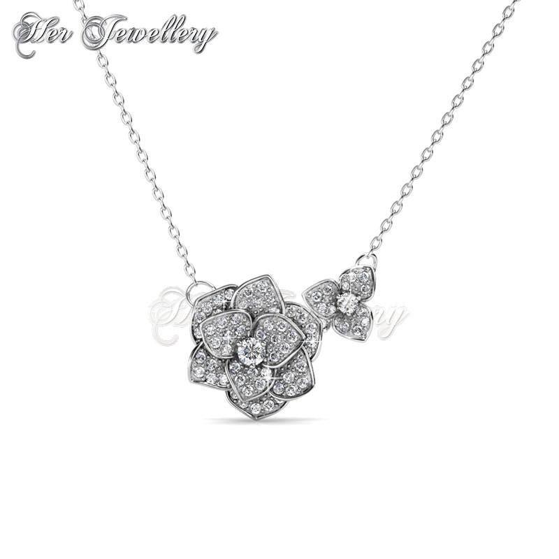 Swarovski Crystals Sweet Rosy Pendant - Her Jewellery