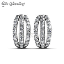 Swarovski Crystals Elegant Clip Earrings - Her Jewellery