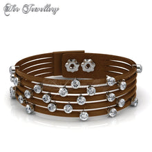 Swarovski Crystals Twinkling Bit Bracelet Combo Set - Her Jewellery