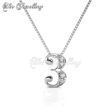 Swarovski Crystals Number Pendant - Her Jewellery
