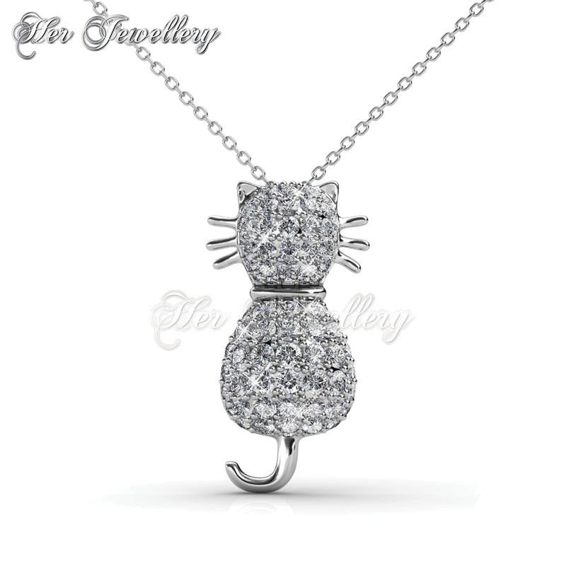 Swarovski Crystals Kitty Pendant‏ - Her Jewellery