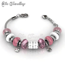 Swarovski Crystals Charm Bracelet Combo Set - Her Jewellery