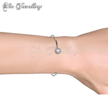 Swarovski Crystals Crown Bangle - Her Jewellery