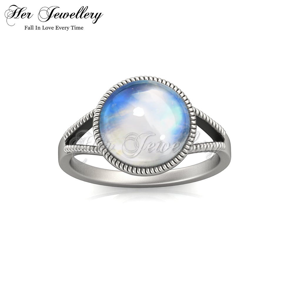 Simply Round Moonstone Ring