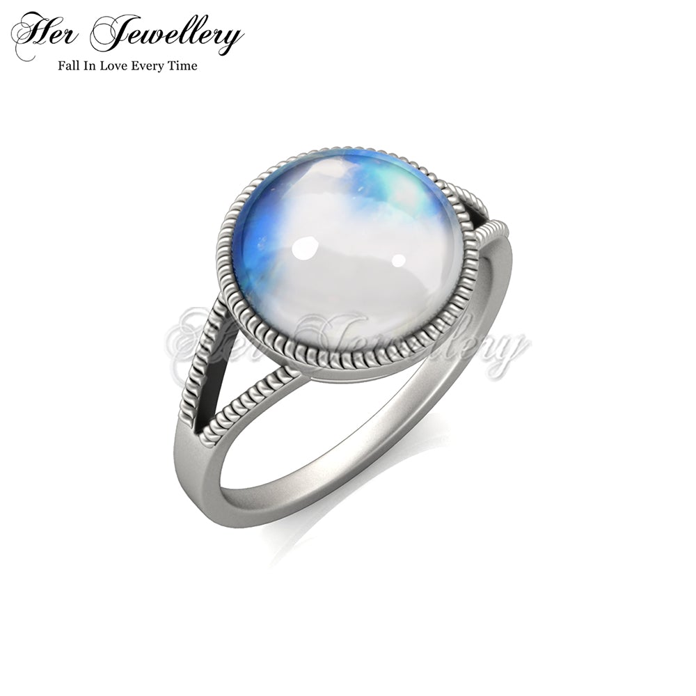 Simply Round Moonstone Ring