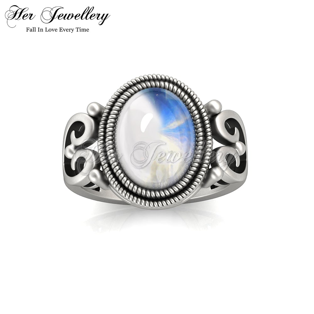 Sevgi Oval Moonstone Ring