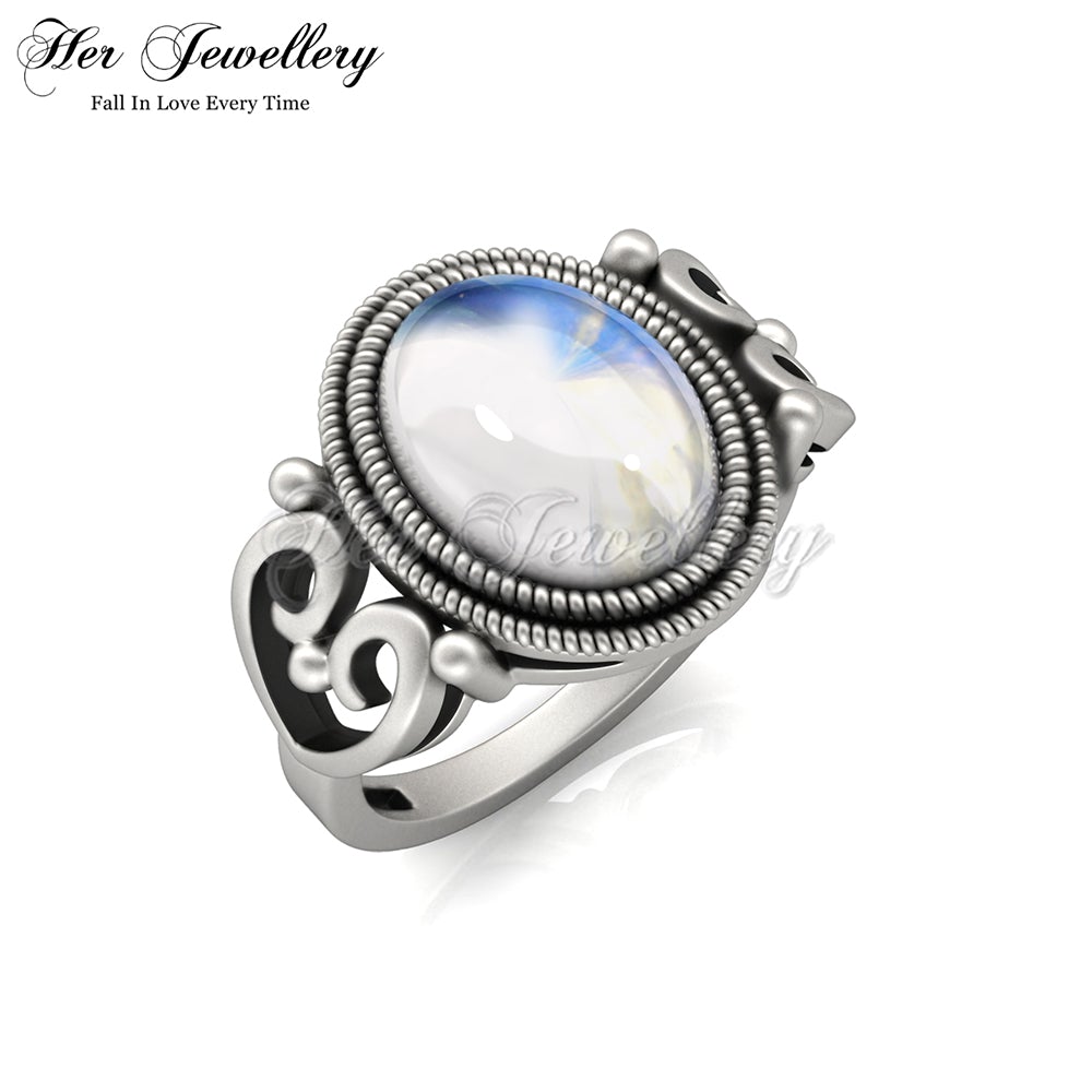 Sevgi Oval Moonstone Ring