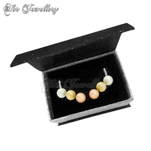 Swarovski Crystals Sophie Pearl Earrings Set - Her Jewellery