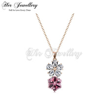 Square Coral Pendant