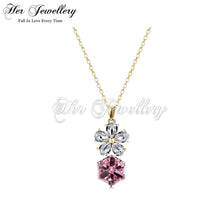 Square Coral Pendant