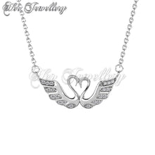 Double Swan Love Pendant